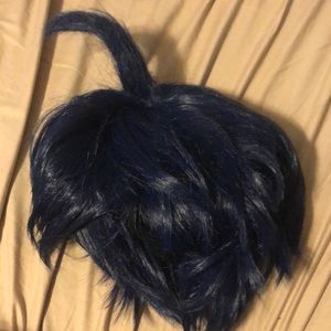 cosplay short blue wig